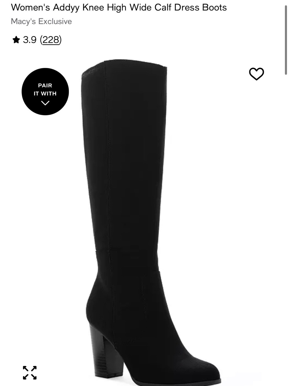 Women's Knee-High Dress Boots - Black